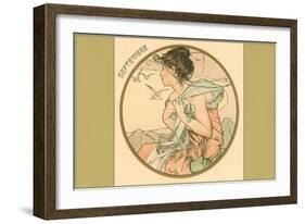 Art Nouveau Septembre-null-Framed Art Print