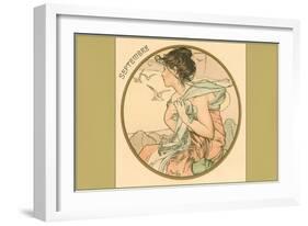 Art Nouveau Septembre-null-Framed Art Print