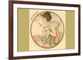 Art Nouveau Septembre-null-Framed Art Print