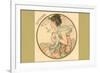 Art Nouveau Septembre-null-Framed Premium Giclee Print