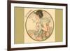 Art Nouveau Septembre-null-Framed Premium Giclee Print