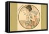 Art Nouveau Septembre-Found Image Press-Framed Stretched Canvas