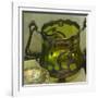 Art Nouveau, Showcase with Different Objects-null-Framed Giclee Print