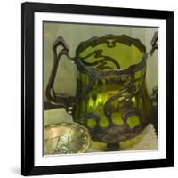 Art Nouveau, Showcase with Different Objects-null-Framed Giclee Print