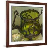 Art Nouveau, Showcase with Different Objects-null-Framed Giclee Print