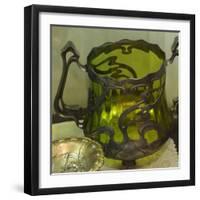 Art Nouveau, Showcase with Different Objects-null-Framed Giclee Print