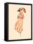 Art Nouveau Spring Fashion Girl with Umbrella-sahuad-Framed Stretched Canvas