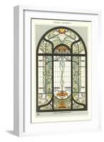 Art Nouveau Stained Glass-null-Framed Art Print