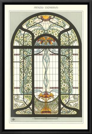 Art Nouveau Stained Glass Art Allposters Com