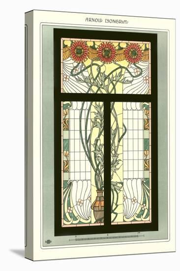 Art Nouveau Stained Glass-null-Stretched Canvas