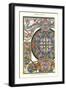 Art Nouveau Stained Glass-null-Framed Art Print