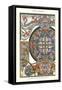 Art Nouveau Stained Glass-null-Framed Stretched Canvas