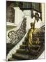 Art Nouveau Staircase at Hanava Pavilion, Prague, Czech Republic, Europe-Strachan James-Mounted Photographic Print