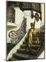 Art Nouveau Staircase at Hanava Pavilion, Prague, Czech Republic, Europe-Strachan James-Mounted Photographic Print