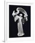 Art Nouveau Statuette of Dancing Female Figure with Scarf, 1900-Agnolo Bronzino-Framed Giclee Print