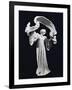 Art Nouveau Statuette of Dancing Female Figure with Scarf, 1900-Agnolo Bronzino-Framed Giclee Print