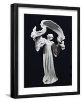 Art Nouveau Statuette of Dancing Female Figure with Scarf, 1900-Agnolo Bronzino-Framed Giclee Print