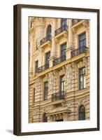 Art Nouveau Style Architecture (Jugendstil) Designed by Mikhail Eisenstein, Riga, Latvia, Europe-Doug Pearson-Framed Photographic Print