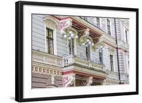 Art Nouveau Style Architecture Locally known as Jugendstil, Riga, Latvia, Europe-Michael Nolan-Framed Photographic Print