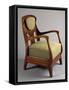 Art Nouveau Style Armchair, 1920-Eugenio Quarti-Framed Stretched Canvas