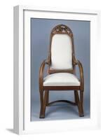 Art Nouveau Style Armchair Created for Universal Exhibition of 1900, Part of Dining Room Set-Louis Majorelle-Framed Giclee Print