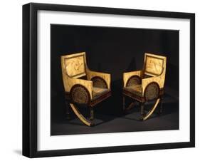 Art Nouveau Style Armchairs, Ca 1902-Carlo Bugatti-Framed Giclee Print