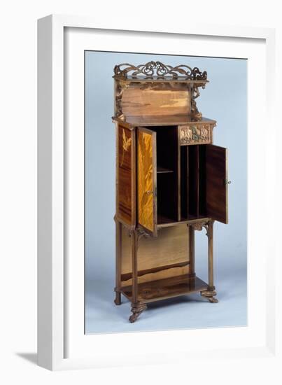 Art Nouveau Style Cabinet, Ca 1900-Emile Galle-Framed Giclee Print