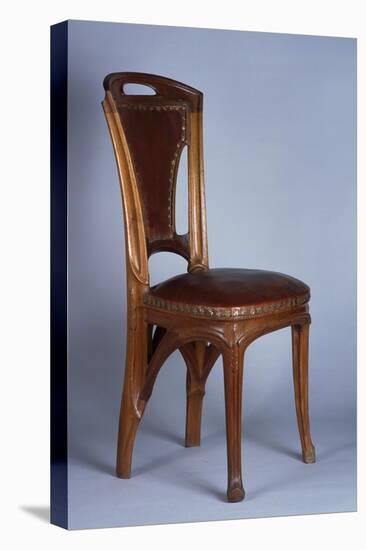 Art Nouveau Style Chair, 1900-Eugene Vallin-Stretched Canvas