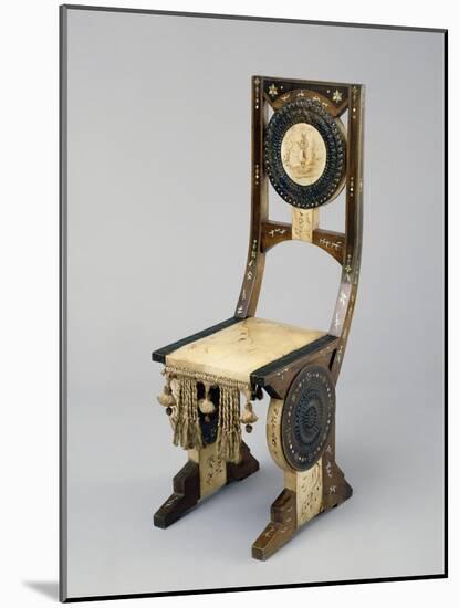 Art Nouveau Style Chair, Ca 1902-Carlo Bugatti-Mounted Giclee Print