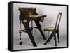 Art Nouveau Style Desk and Chair-Carlo Bugatti-Framed Stretched Canvas