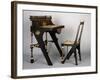 Art Nouveau Style Desk and Chair-Carlo Bugatti-Framed Giclee Print