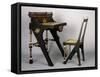 Art Nouveau Style Desk and Chair-Carlo Bugatti-Framed Stretched Canvas