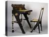 Art Nouveau Style Desk and Chair-Carlo Bugatti-Stretched Canvas