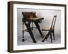 Art Nouveau Style Desk and Chair-Carlo Bugatti-Framed Giclee Print