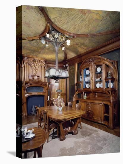 Art Nouveau Style Dining Room, 1903-1906-Eugene Vallin-Stretched Canvas