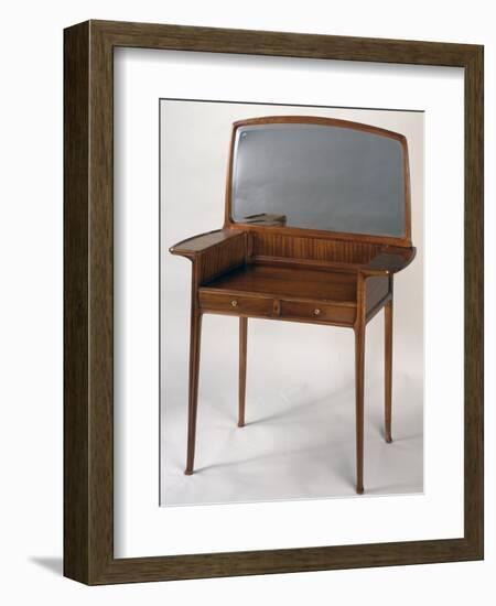 Art Nouveau Style Dressing Table with Mirror and Two Drawers, 1910-Louis Majorelle-Framed Giclee Print