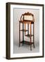 Art Nouveau Style Etagere with Metal and Mother of Pearl Encrustations, Ca 1900-Carlo Zen-Framed Giclee Print