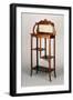 Art Nouveau Style Etagere with Metal and Mother of Pearl Encrustations, Ca 1900-Carlo Zen-Framed Giclee Print