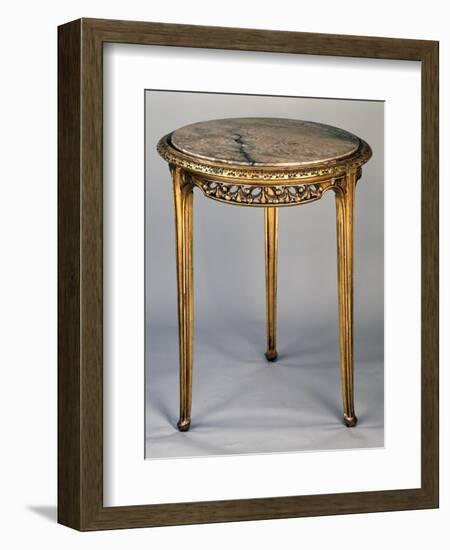 Art Nouveau Style Gueridon Three-Legged Table-Louis Majorelle-Framed Giclee Print