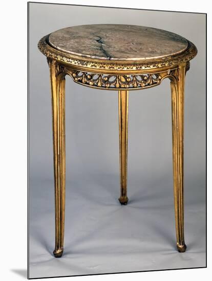 Art Nouveau Style Gueridon Three-Legged Table-Louis Majorelle-Mounted Giclee Print