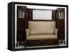 Art Nouveau Style Sofa Flanked by Two Cabinets-Carlo Zen-Framed Stretched Canvas
