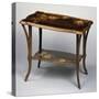 Art Nouveau Style Table with Inlays-Emile Galle-Stretched Canvas