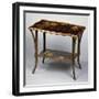 Art Nouveau Style Table with Inlays-Emile Galle-Framed Giclee Print