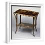 Art Nouveau Style Table with Inlays-Emile Galle-Framed Giclee Print