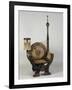 Art Nouveau Style Throne Chair with Asymmetrical Decoration-Carlo Bugatti-Framed Giclee Print