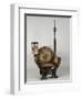 Art Nouveau Style Throne Chair with Asymmetrical Decoration-Carlo Bugatti-Framed Giclee Print