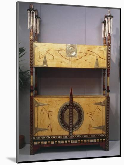 Art Nouveau Style Two Tier Piece of Furniture, 1902-Carlo Bugatti-Mounted Giclee Print