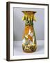 Art Nouveau Style Vase Decorated with Female Figure, Majolica-null-Framed Giclee Print