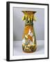 Art Nouveau Style Vase Decorated with Female Figure, Majolica-null-Framed Giclee Print