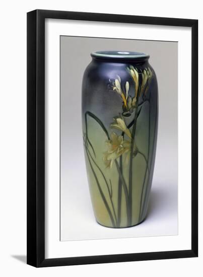 Art Nouveau Style Vase with Floral Decoration, 1900-null-Framed Giclee Print